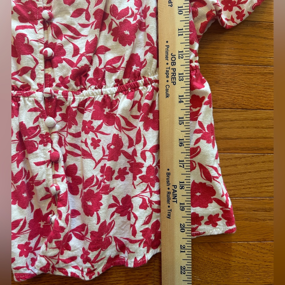Draper James Rsvp Blouse Women’s Size M Floral Pu… - image 3